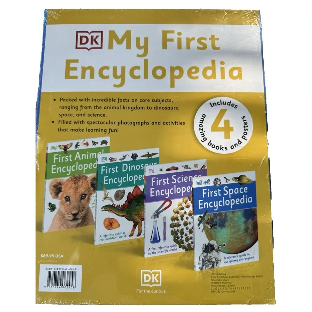 My First Encyclopedia 4 Book Set with Poster for Children New‎
